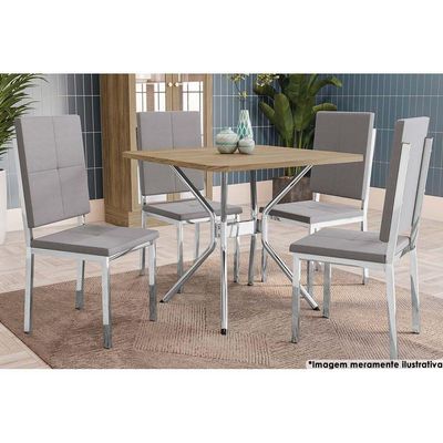 Base de Mesa p/ Cozinha Loire M072 AÇO s/Tampo Cromada - Kappesberg