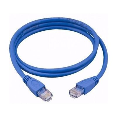 Cabo de Rede Ethernet Lan Rj45 Cat 5e Utp Azul 5 Metros