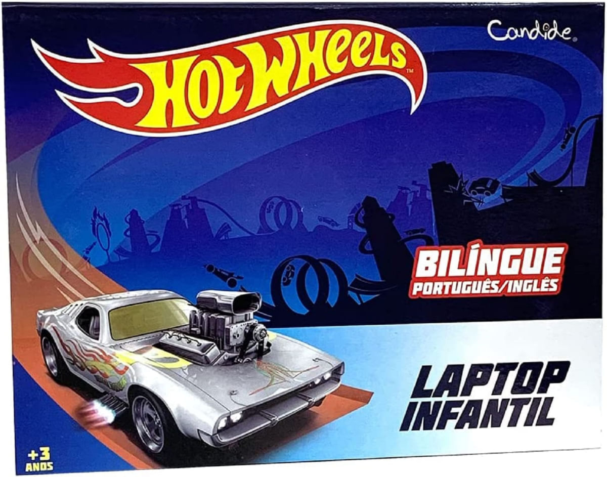 Laptop Hot Wheels Bilíngue Candide 4533