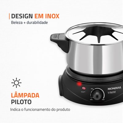 Panela Elétrica de Fondue Elétrico Le Gourmet II FD-02 110V