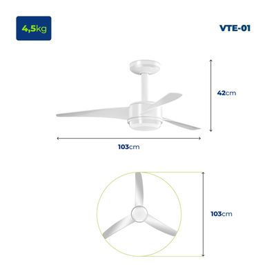Ventilador de Teto Mondial Maxi Air VTE-01 110V