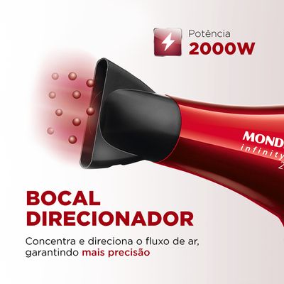 Secador de Cabelos Mondial Infinity 2500 SC-12 110V