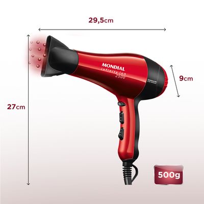 Secador de Cabelos Mondial Infinity 2500 SC-12 220V