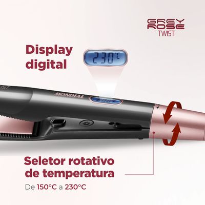 Prancha Alisadora Mondial Twist P-29 Bivolt Bivolt