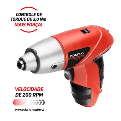 Parafusadeira Elétrica Mondial Power Tools FPF-05 Bivolt