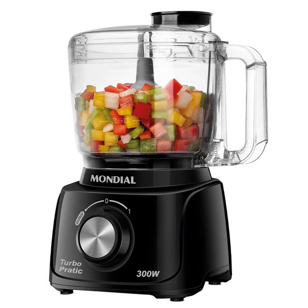 Mini Processador Turbo Pratic Mondial MP-16-B 110V
