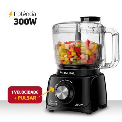 Mini Processador Turbo Pratic Mondial MP-16-B 220V