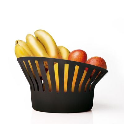 Fruteira Oval Preta