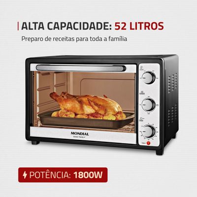 Forno Elétrico Mondial 52L Grand Family II - FR-52 220