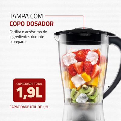 Liquidificador Mondial Power 2 Black L-28 110V