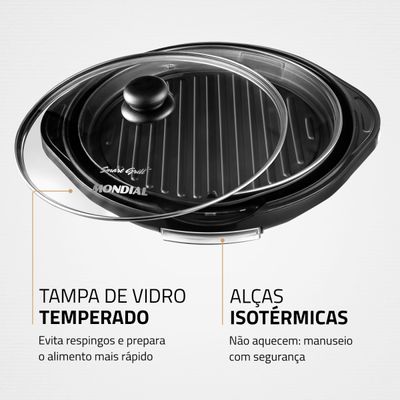 Grill Redondo Mondial Smart Grill G-04 110V