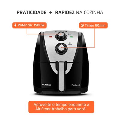Fritadeira Air Fryer 4 Litros AFN-40-BI Mondial 110V