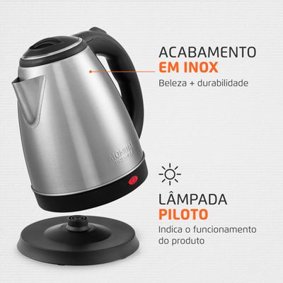 Chaleira Elétrica Mondial Pratic Inox CE-06 110V