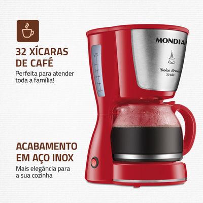 Cafeteira Elétrica Mondial Dolce Arome Inox C-32-32X-R 110V