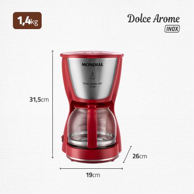 Cafeteira Elétrica Mondial Dolce Arome Inox C-32-32X-R 110V
