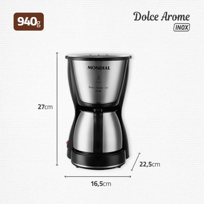 Cafeteira Elétrica Mondial Dolce Arome C-34JI-15X 220V