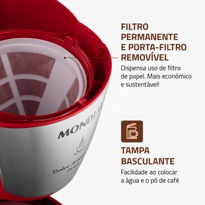 Cafeteira Elétrica Mondial Dolce Arome C-35-18X 110V
