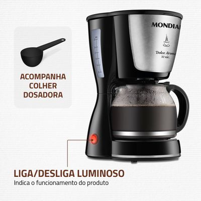 Cafeteira Elétrica Mondial Dolce Arome 32 C-32-32X 110V