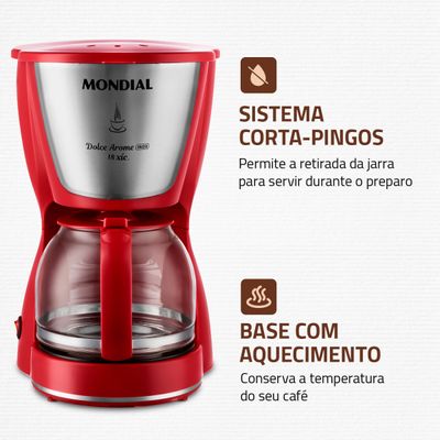 Cafeteira Elétrica Mondial Dolce Arome C-35-18X 220V