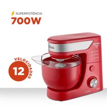 Batedeira Planetária Mondial Premium BP-01P-R