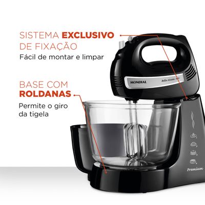 Batedeira Mondial Bella Massa B-23 NP 110V
