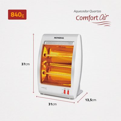 Aquecedor Halógeno Mondial  Comfort Air A-09 110V