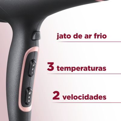 Secador de Cabelos Mondial Black Rose SC-37 110V