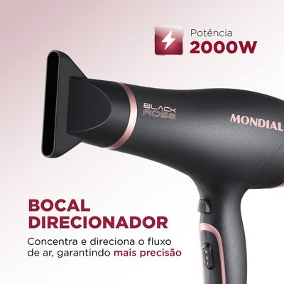 Secador de Cabelos Mondial Black Rose SC-37 220V