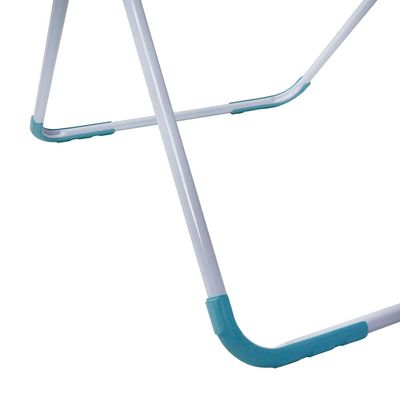 Varal de Chão Aço com Abas Lovely Azul Turquesa
