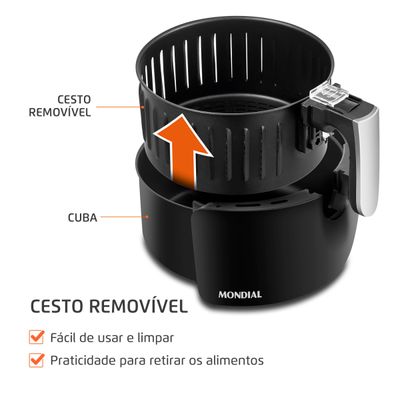 Fritadeira Elétrica Mondial New Pratic 3,5L AF-31 110V