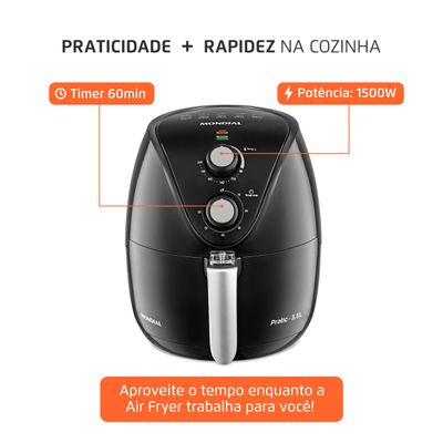Fritadeira Elétrica Mondial New Pratic 3,5L AF-31 110V