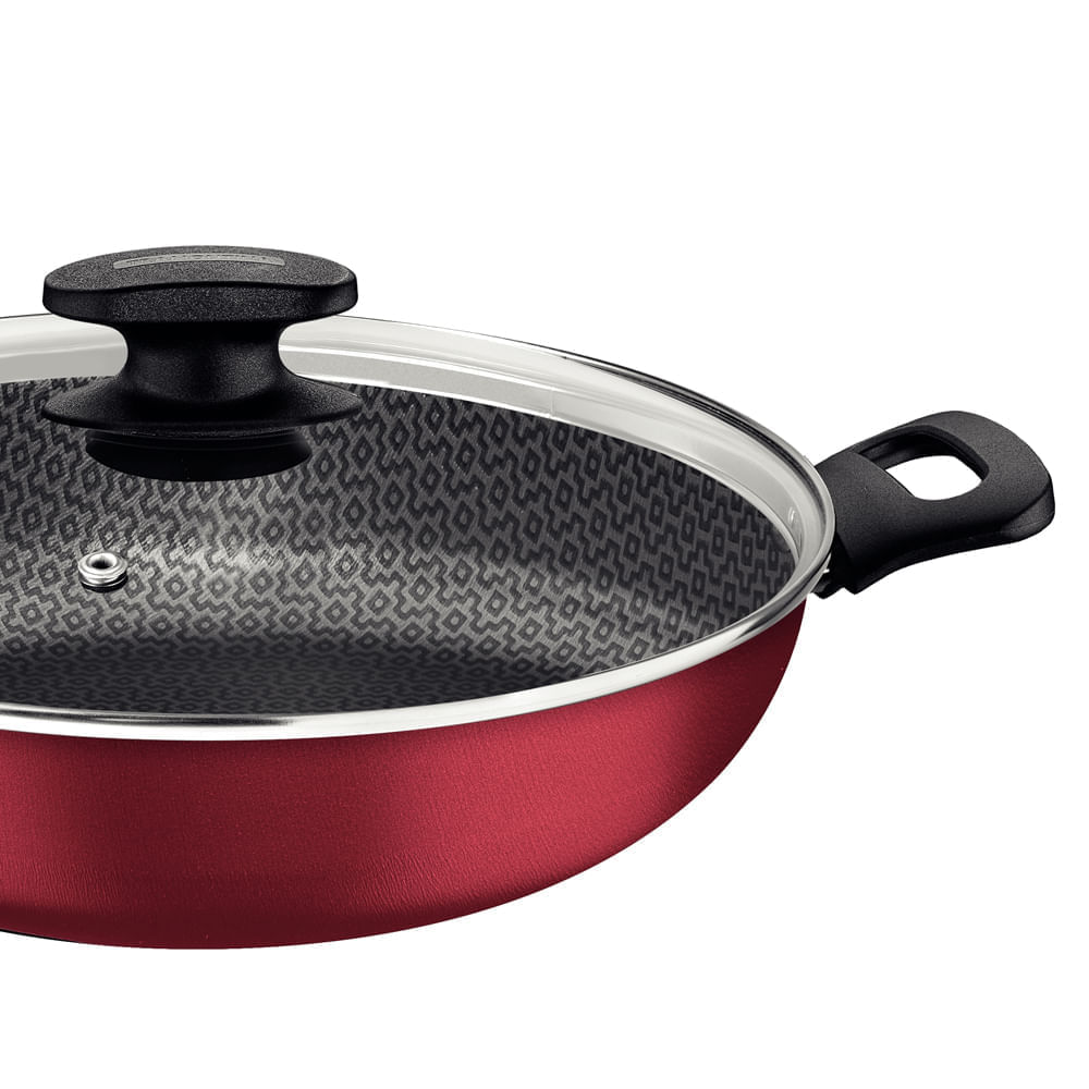 Panela Antiaderente Tramontina Loreto 27817022 3,3L Vermelha