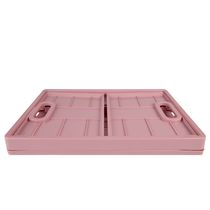 Caixa Dobrável Grande Rosa Antigo