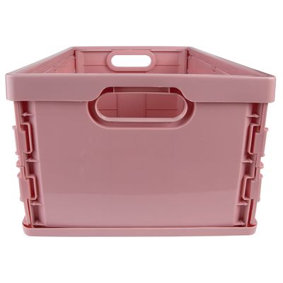 Caixa Dobrável Grande Rosa Antigo