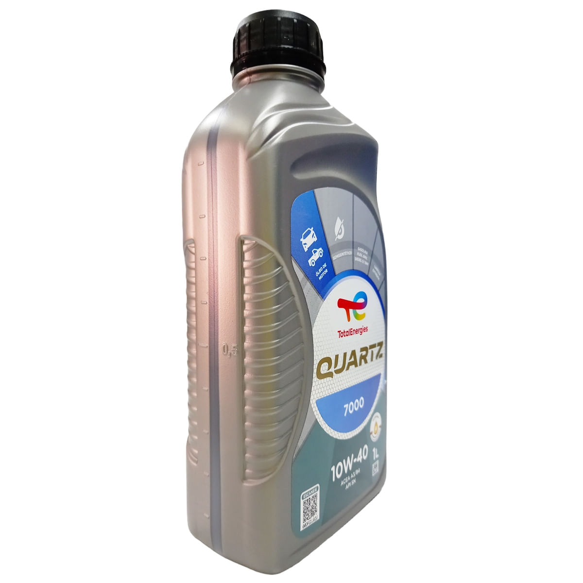 Óleo Lubrificante do Motor Total Quartz 7000 API SN 10W40 Semissintético 1L