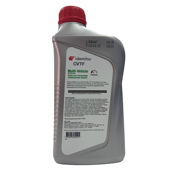 Óleo de Câmbio Automático Idemitsu CVT F 1L