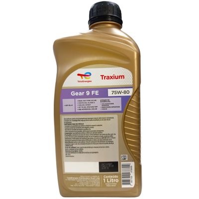 Óleo Lubrificante Sintético 75W80 para Transmissões Manuais Total Transmission Gear 9 FE API GL4 1L
