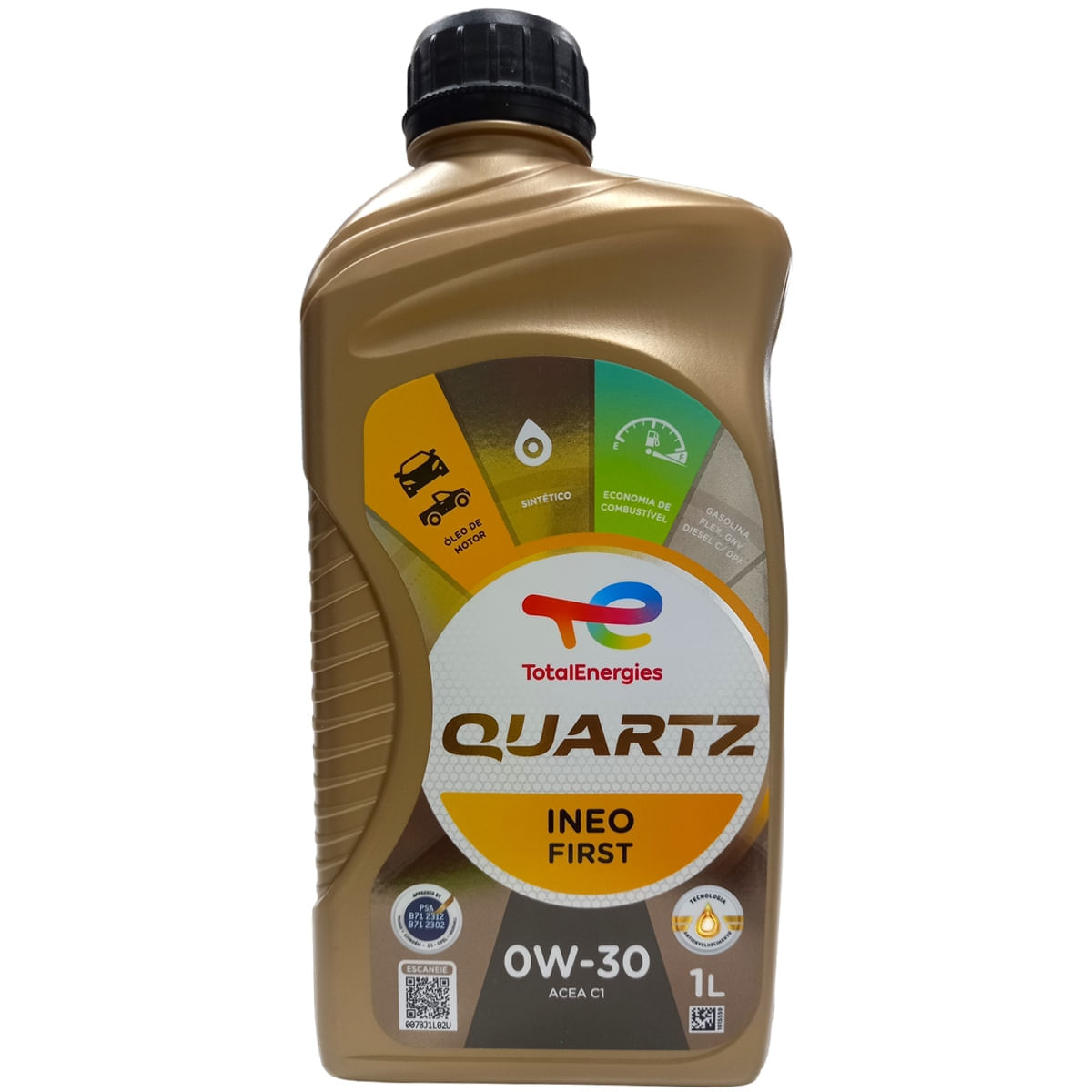 Óleo Lubrificante do Motor Total Quartz Ineo First 0W30 Sintético ACEA C1 1L