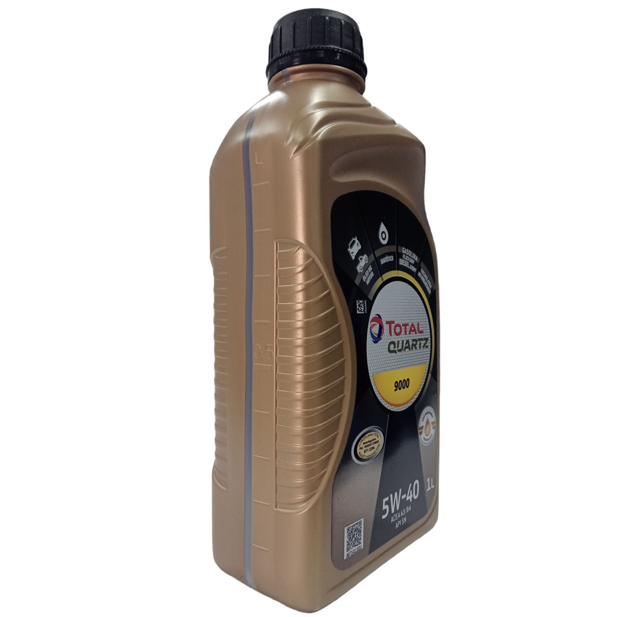 Óleo Lubrificante do Motor Total Quartz 9000 5W40 Sintético Api SN - ACEA A3/B4 - 1L