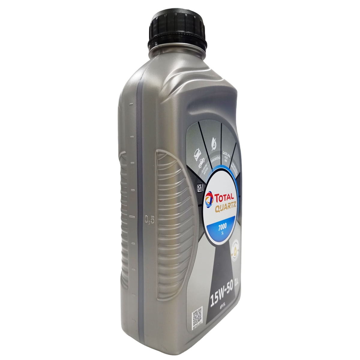 Óleo Lubrificante do Motor Total Quartz 7000 15W50 SL Semissintético 1L