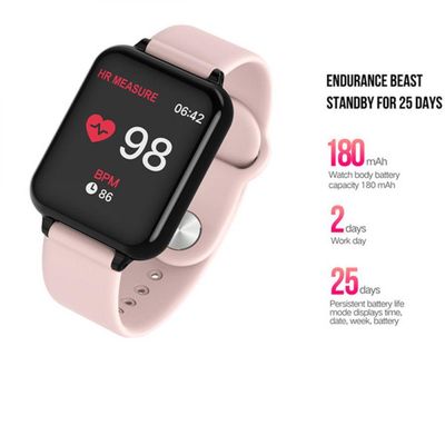 Relógio Inteligente B57 Smartwatch Ios Android Rosa