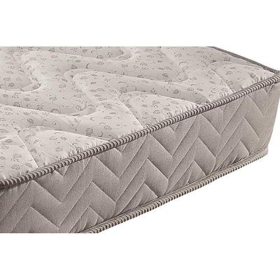 Cama Box Queen: Colchão Espuma Paropas D45 Pasquale + Base Crc Suede Gray(158X198)