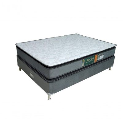 Conjunto Cama Box E Colchão Casal Becflex Pillow