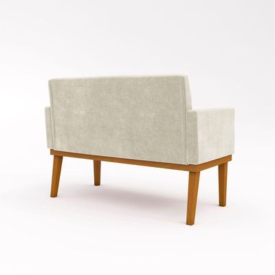 Kit Sofá Com Base Reforçada + 2 Poltronas Sala De Estar Cor:bege