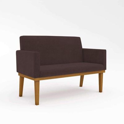 Kit Sofá Com Base Reforçada + 2 Poltronas Sala De Estar Cor:marrom