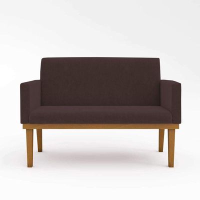 Kit Sofá Com Base Reforçada + 2 Poltronas Sala De Estar Cor:marrom