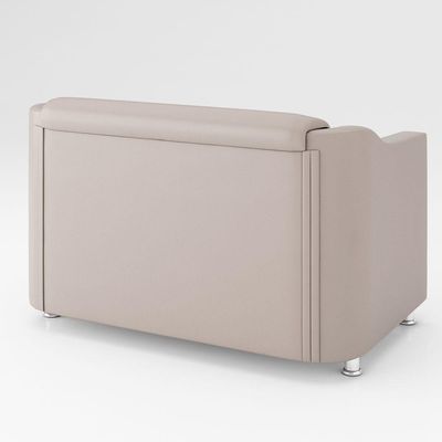 Kit Sofá Namoradeira Reforçada Tilla + 02 Poltronas bege