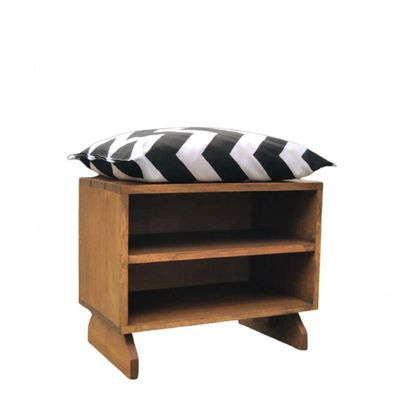 Sapateira Puff Preto E Branco