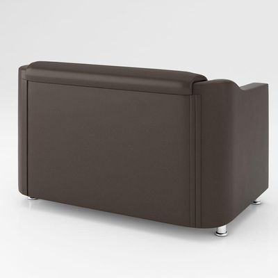 Kit Sofá Namoradeira Reforçada Tilla + 02 Poltronas marrom