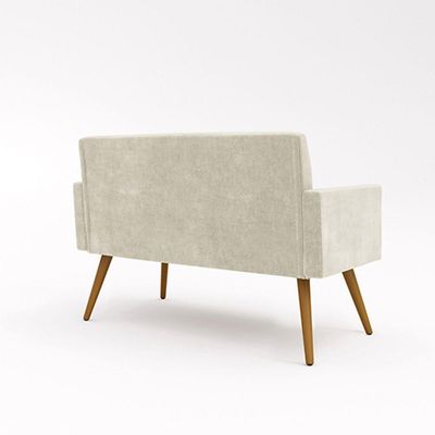Sofá Namoradeira 2 Lugares - Balaqui Decor Bege
